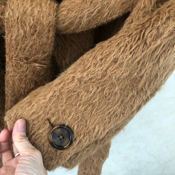 $1095 Helmut Lang boxy shaggy wool coat - Picture 7 of 11